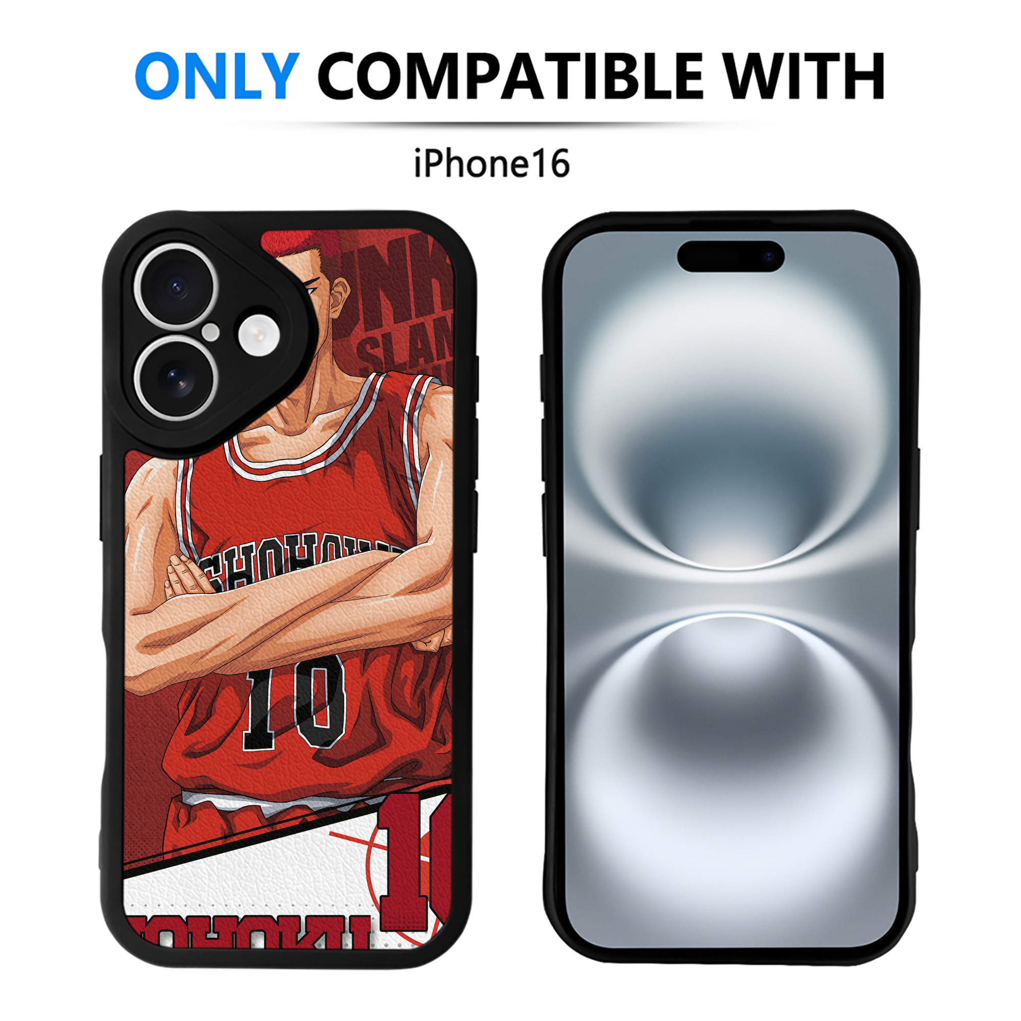 （画像用） SLAM DUNK／スラムダンク 【iPhone 16シリーズ対応】シリコンスマホケース（レザー調） 材質：シリコン